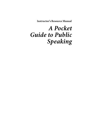 A Pocket Guide to Public Speaking