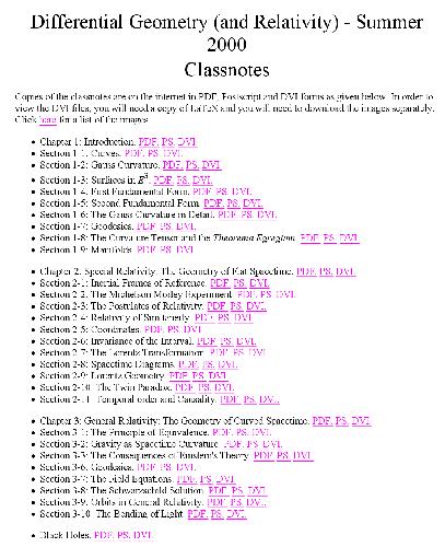 Differential geometry and relativity