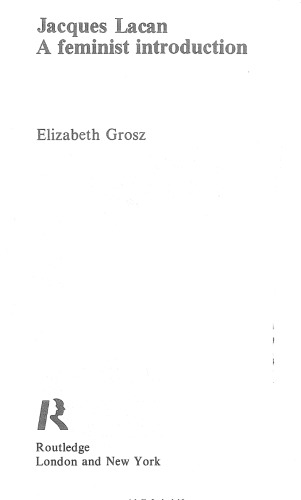 Jacques Lacan: A Feminist Introduction