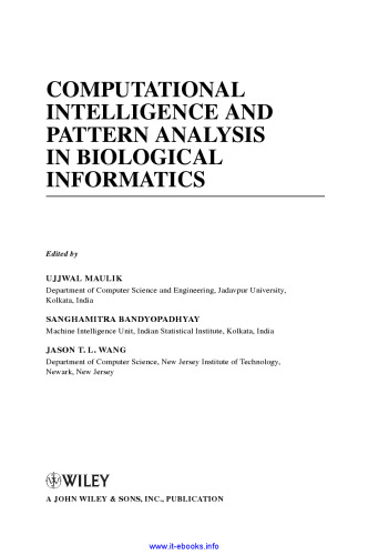 Computational Intelligence and Pattern Analysis in Biology Informatics