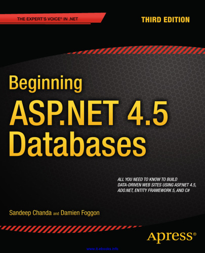 Beginning ASP.NET 4.5 Databases, 3rd Edition