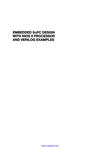 Embedded SoPC Design with Nios II Processor and Verilog Examples
