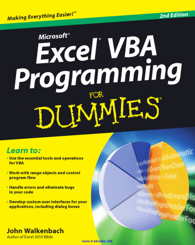 Excel VBA Programming For Dummies, 2nd Edition