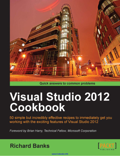 Visual Studio 2012 Cookbook
