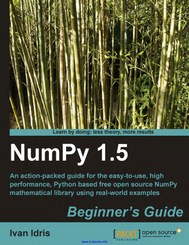 NumPy 1.5: Beginner's Guide