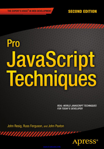 Pro JavaScript Techniques, 2nd Edition