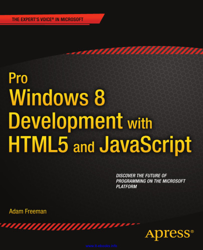 Pro Windows 8 Development with HTML5 and JavaScript