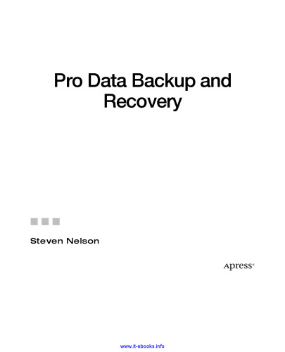 Pro Data Backup and Recovery