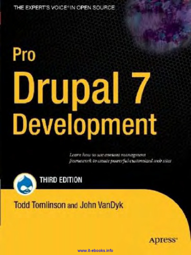 Pro Drupal 7 Development, 3rd Edition