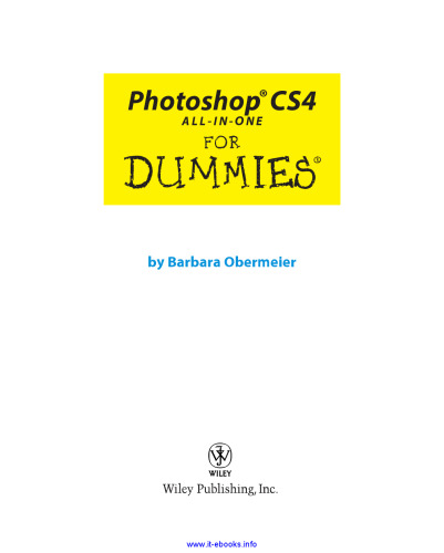 Photoshop CS4 All-in-One For Dummies