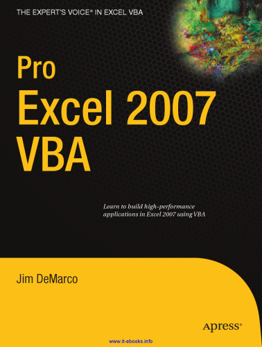 Pro Excel 2007 VBA