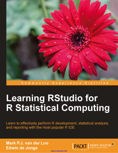 Learning RStudio for R Statistical Computing
