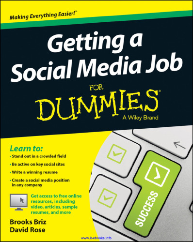 Getting a Social Media Job For Dummies