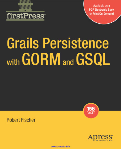 Grails Persistence with GORM and GSQL