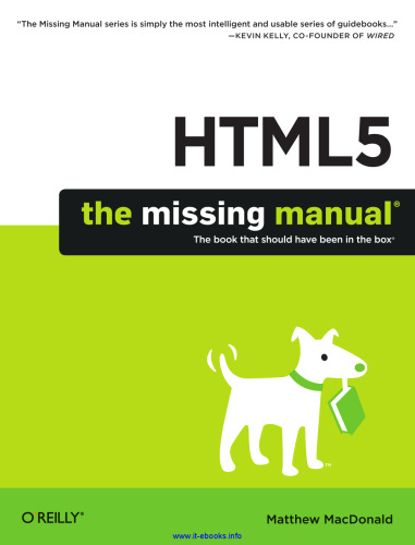 HTML5: The Missing Manual: The Book That Should Have Been in the Box