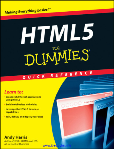 HTML5 For Dummies: Quick Reference