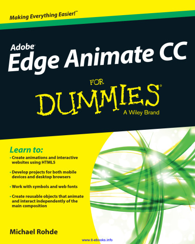 Adobe Edge Animate CC For Dummies