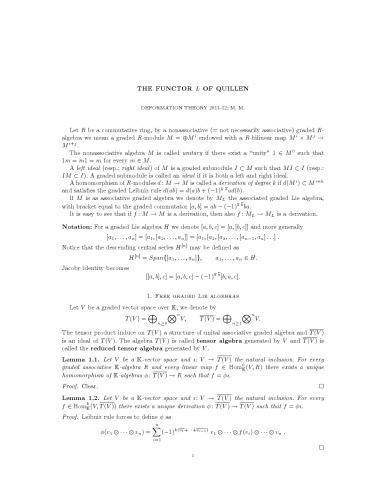 The functor L of Quillen