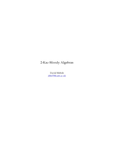 2-Kac-Moody Algebras