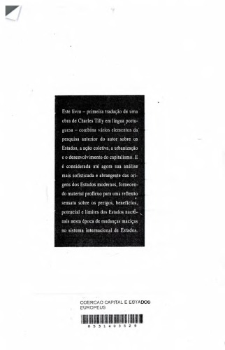 Coerção, Capital e Estados Europeus, 990-1992