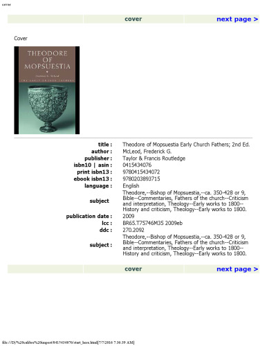 Theodore of Mopsuestia