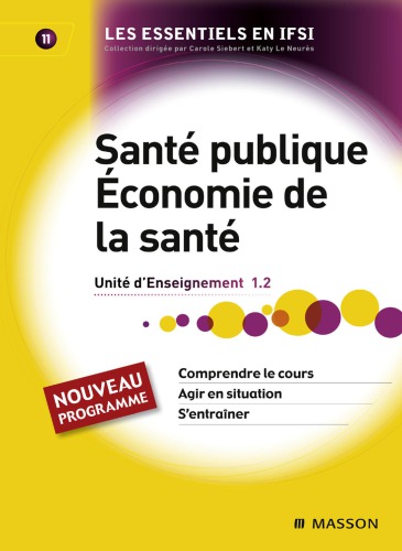 Santé publique, économie de la santé : UE 1.2