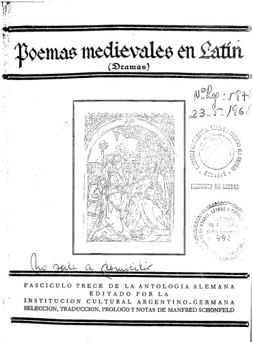 Poemas medievales en Latin - Dramas