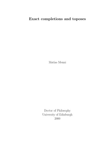 Exact completions and toposes