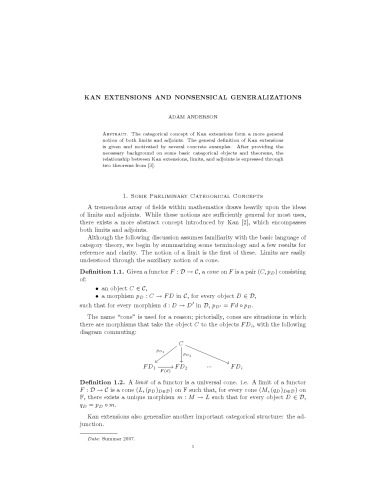 Kan extensions and nonsensical generalizations