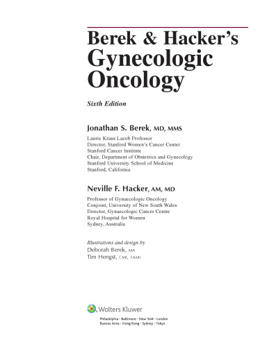 Berek and Hacker’s Gynecologic Oncology