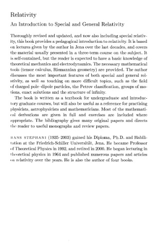 Relativity: an introduction to special and general relativity