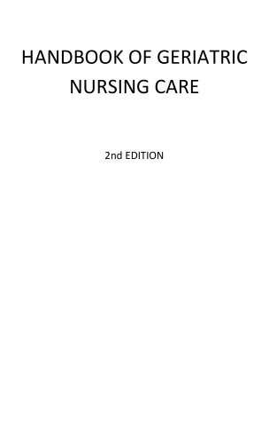 Handbook of Geriatric Nursing Care
