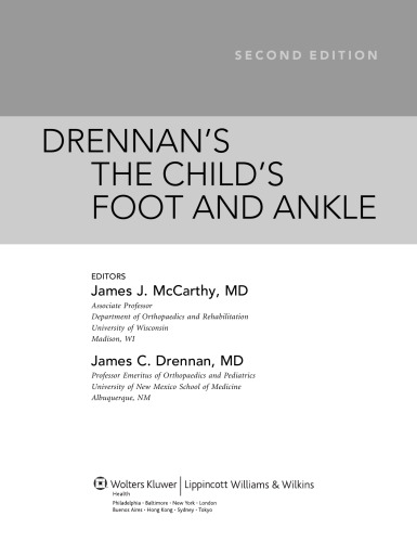 Drennan’s The Child’s Foot and Ankle