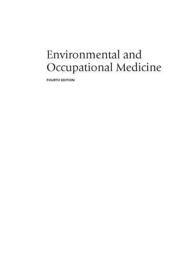 Environmental and Occupational Medicine