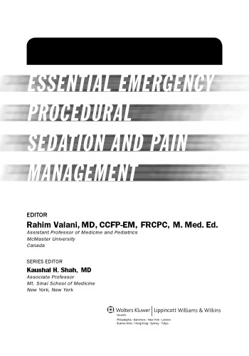 Essential Emergency Procedural Sedation and Pain Management