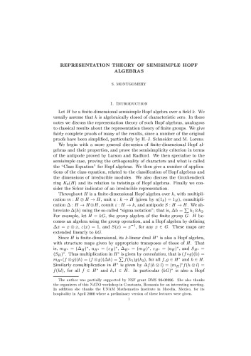 Representation theory of semisimple Hopf algebras