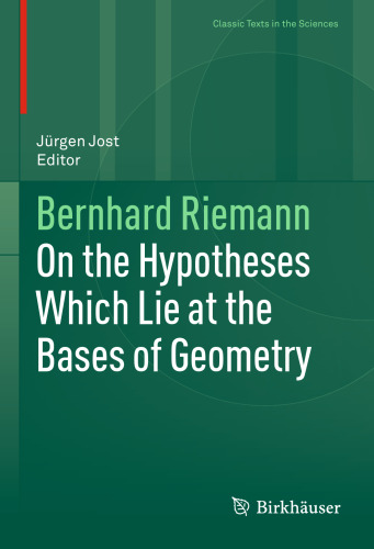 On the Hypotheses Which Lie at the Bases of Geometry