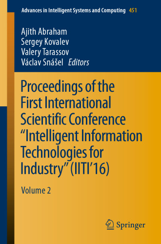 Proceedings of the First International Scientific Conference 