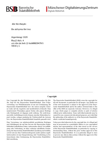 De Alchymia Libri tres