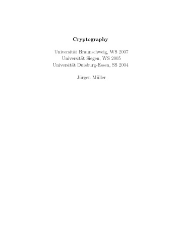 Cryptography
