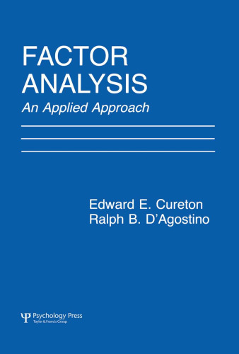 Factor Analysis: An Applied Approach