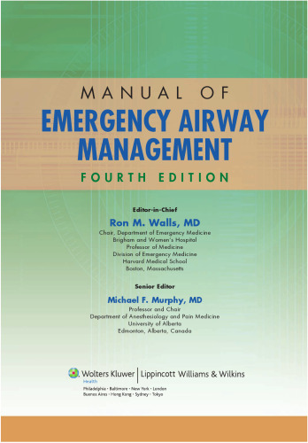 Manual of Emergency Airway Management
