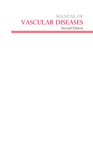 Manual of Vascular Diseases