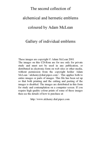The Second Collection of Alchemical and Hermetic Emblems