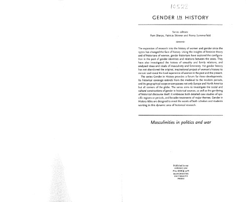 Masculinities in Politics and War: Gendering Modern History