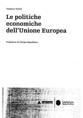 Le politiche economiche dell’Unione europea