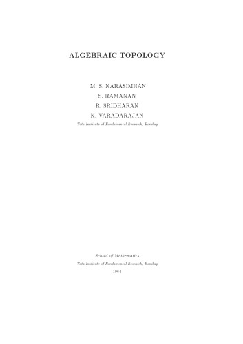 Algebraic topology
