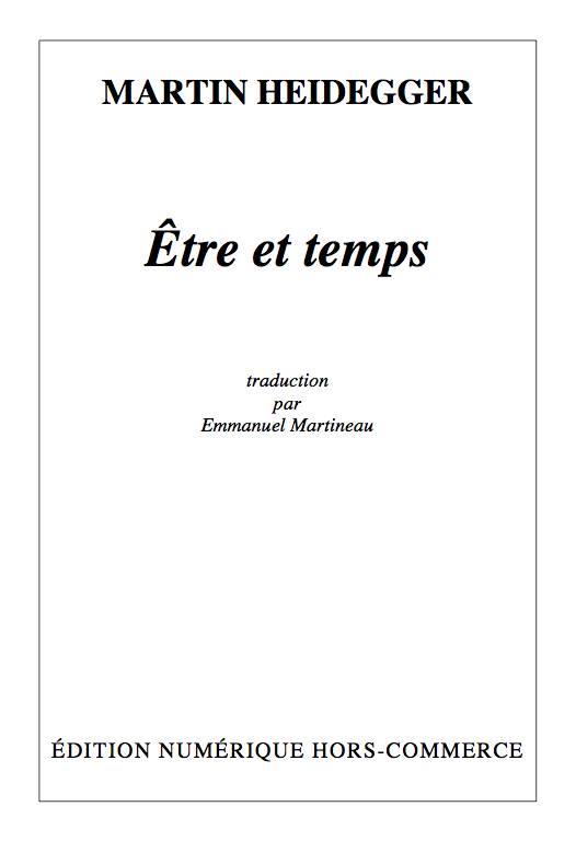 Être et Temps