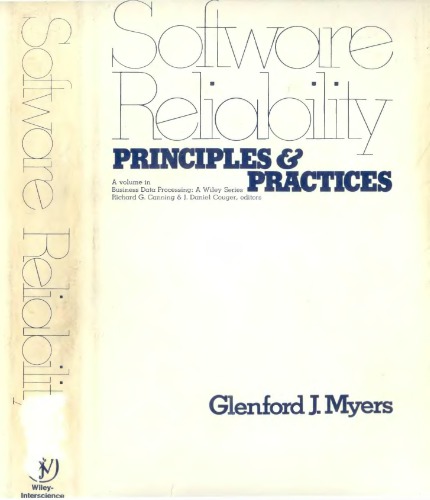 Software reliability. Principles and practices