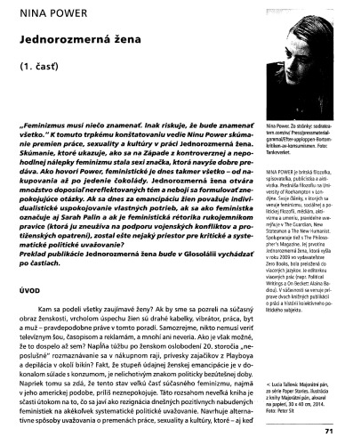 Jednorozmerná žena